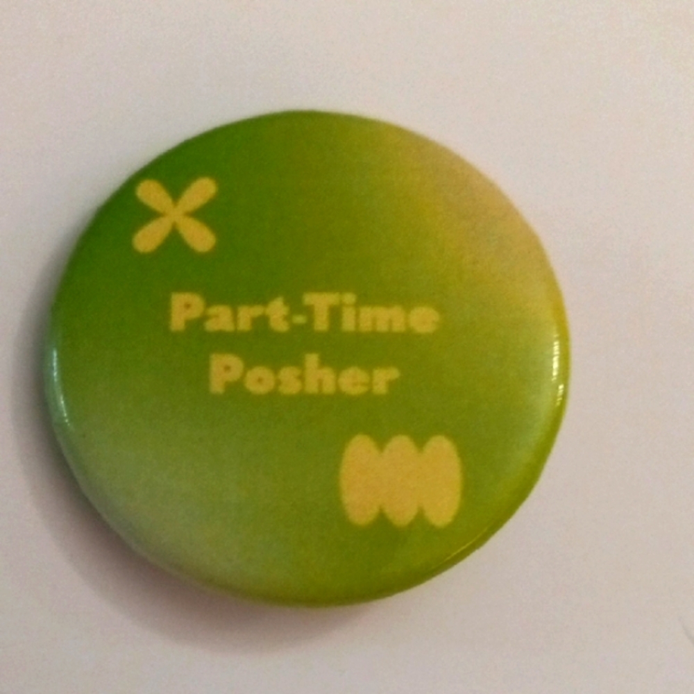 Poshmark PoshFest 2024 Green Part-Time Posher Pin